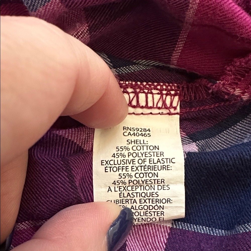 The Children's Place Girls Plaid Long Sleeve Shirt XXL 16 - Picture 5 of 7